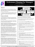 Preview and Buy Performance planning for managers